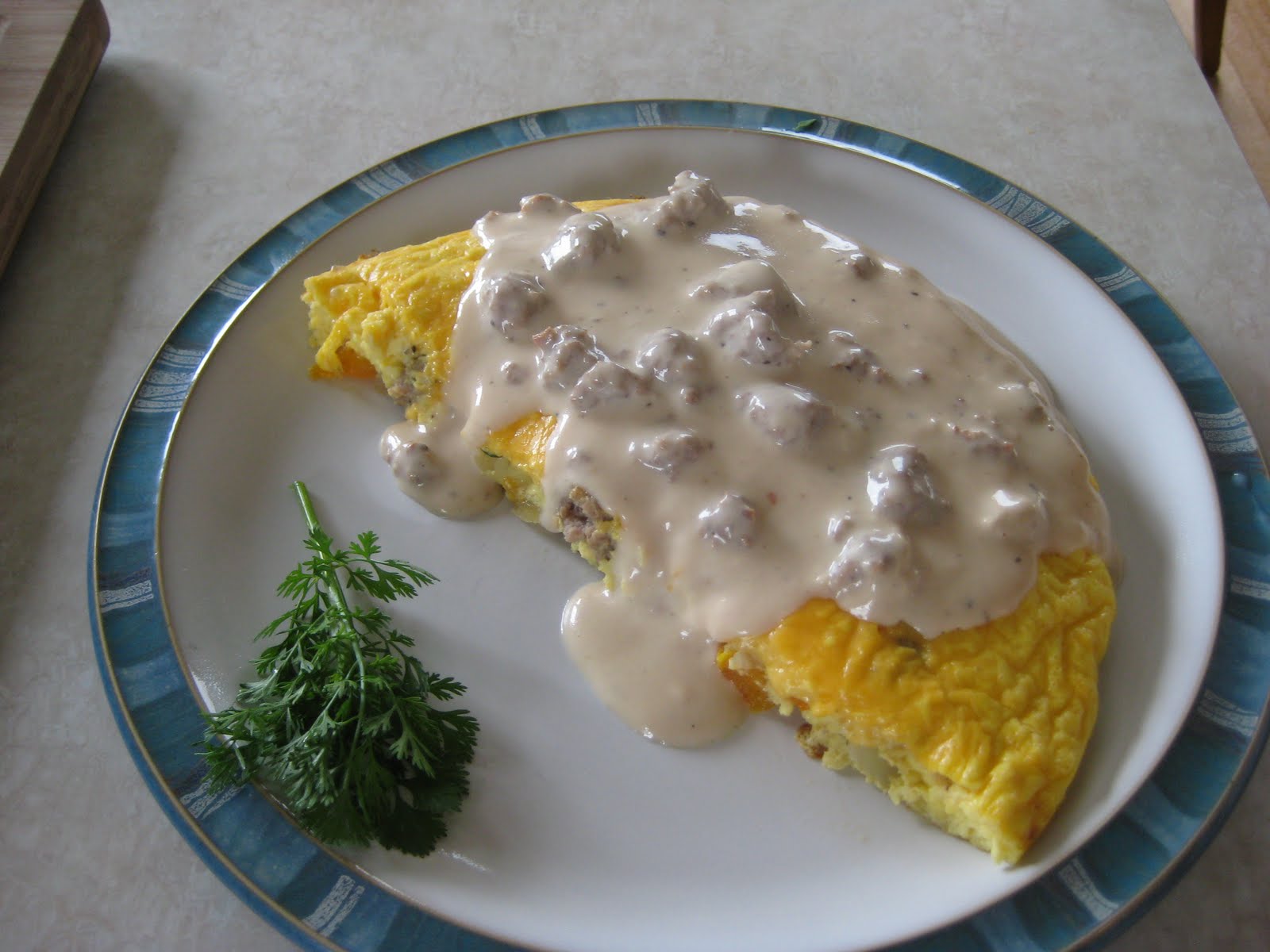 Recipes by Adam Sausage gravy frittata